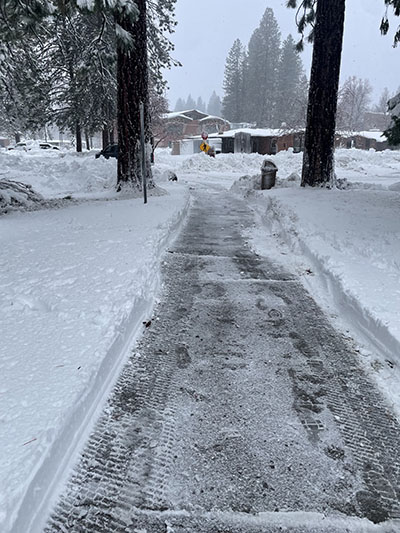 Snow on campus