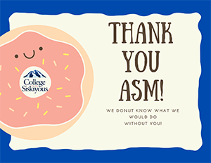 Thank you ASM. We donut know what we would do without you!